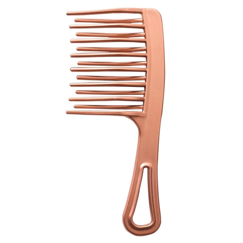 Double Row Hairbrush Wide Toothed Comb Curved Comb Massage Fluffy Hair Brush Curl Hair Styling Hairdressing Tools