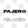 Per Mitsubishi Pajero Auto 3D Lettere Metalliche Logo Badge Decalcomanie Adesivo Auto Auto Bagagliaio Posteriore Emblema Alfabeto Adesivi Styling