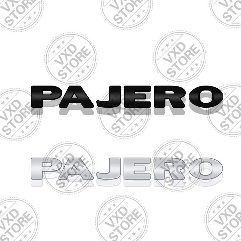 Per Mitsubishi Pajero Auto 3D Lettere Metalliche Logo Badge Decalcomanie Adesivo Auto Auto Bagagliaio Posteriore Emblema Alfabeto Adesivi Styling
