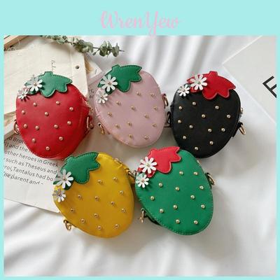 Childrens Cute Fruit Crossbody Bag With Adjustable Strap For Daily Use