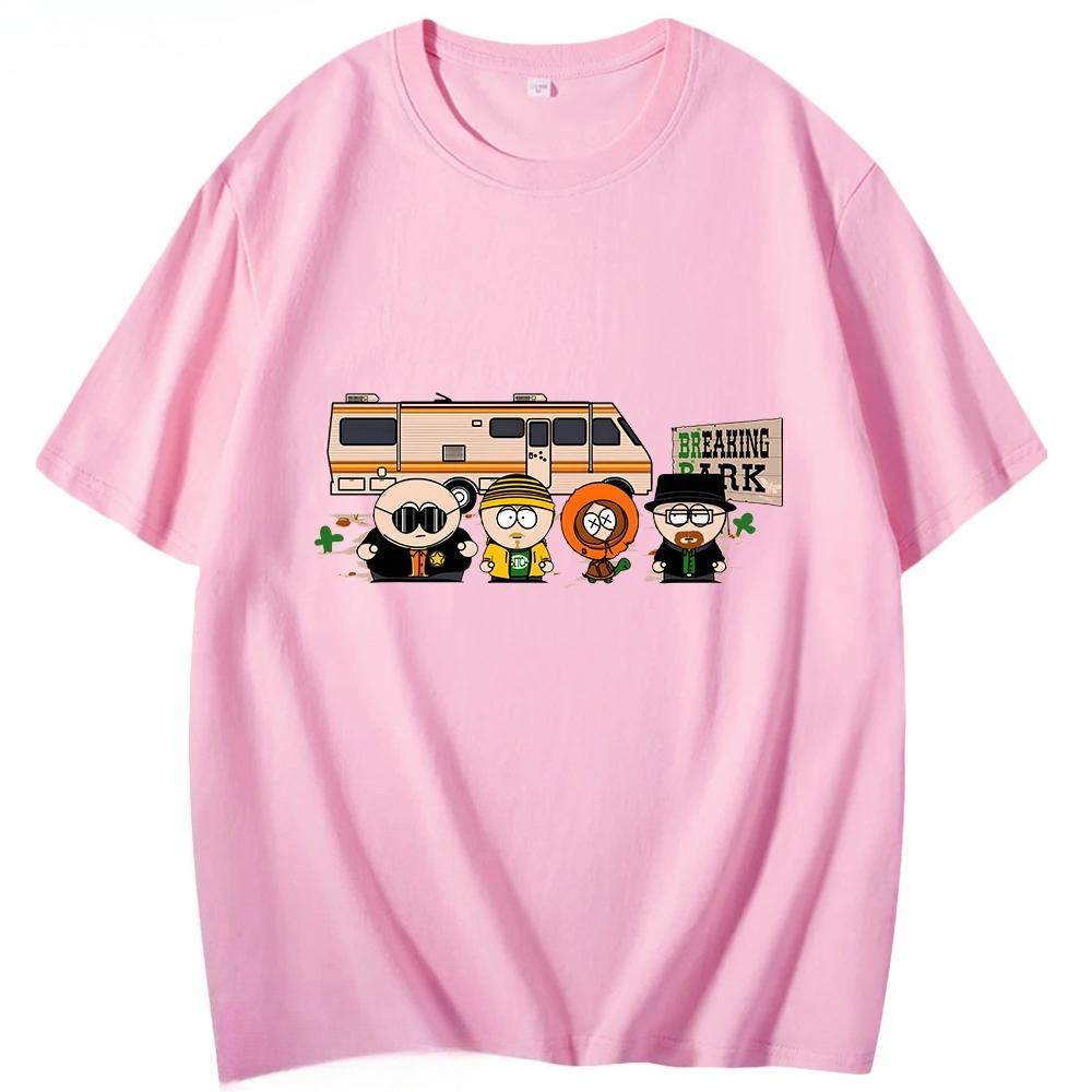 Breaking Bad Shirt Park Print T-Shirt Herrenmode Kleidung Chicken Brothers Sommer T-Shirts Y2k Oberteil Streetwear Damen