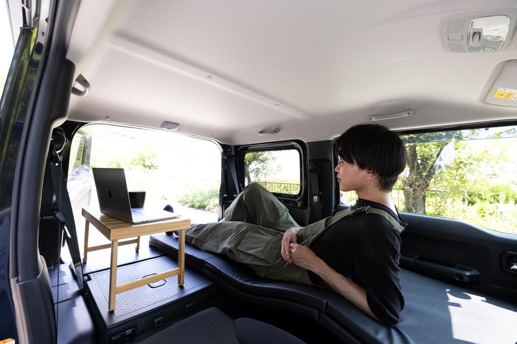 LikeOne set New Jimny Sierra JB64 JB74 Car camping mat Full flat mattress 2 people Jimny Sierra Car camping mat goods Flat bed kit Interior 180cm