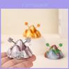 Resin Mountain And Silver Mountain Creative Car Dashboard Ornament With Spring Ear For Gift Giving