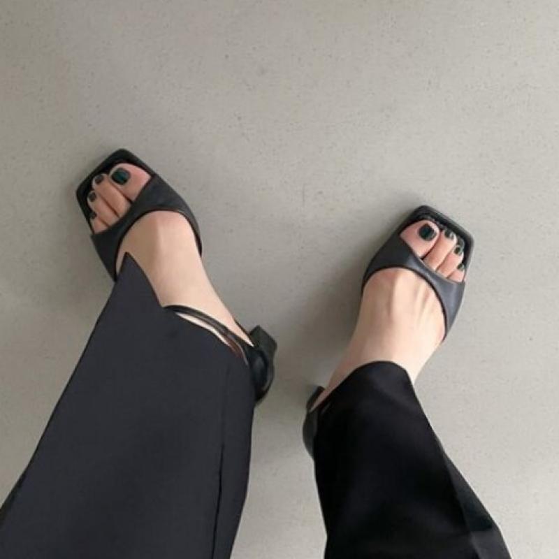New Arrivals Open Run Damain Sandal Summer Women Ankle Strap Fashion Heel