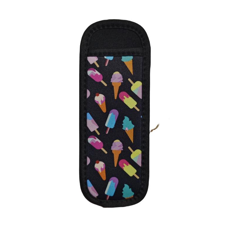 Neoprene Printed Popsicle Sleeve - Ice Pop Protective Cover