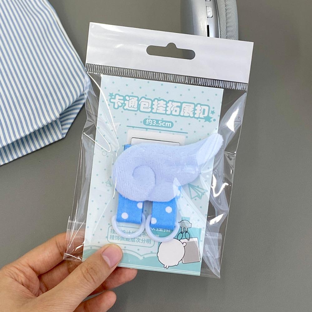 Creative Heart Bag Hanging Buckle Wing Transparent Bag Extender Buckle DIY Love Star Keychain Key Ring