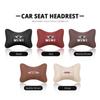 Car Neck Pillow Auto Emblem Headrest Accessories For MINI WORKS Cooper R56 F56 R50 JCW Cabrio Aceman Countryman Clubman Roadster