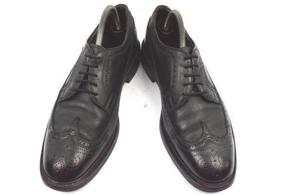 Mishall by Tandy Long Wingtip Brogue Shoes Black 11D 28.028.5(USED)