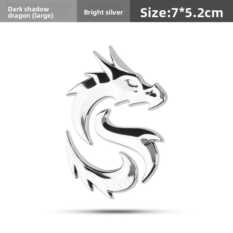 3D three-dimensional Longteng car label decorative sticker Xuanyinglong car decoration metal side label tail label car sticker