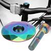 Headset Stem Top Cap Mountain Bike Headset Bicycle Topcover with Bolt Bicycle Headset Cap Aluminium Alloy + Steel Accessories