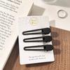 New Black Hairpin, Women'S Broken Forehead, Side Duckbill Clip, Clip For Adult Hair Accessories, Simple One-Word Clip.