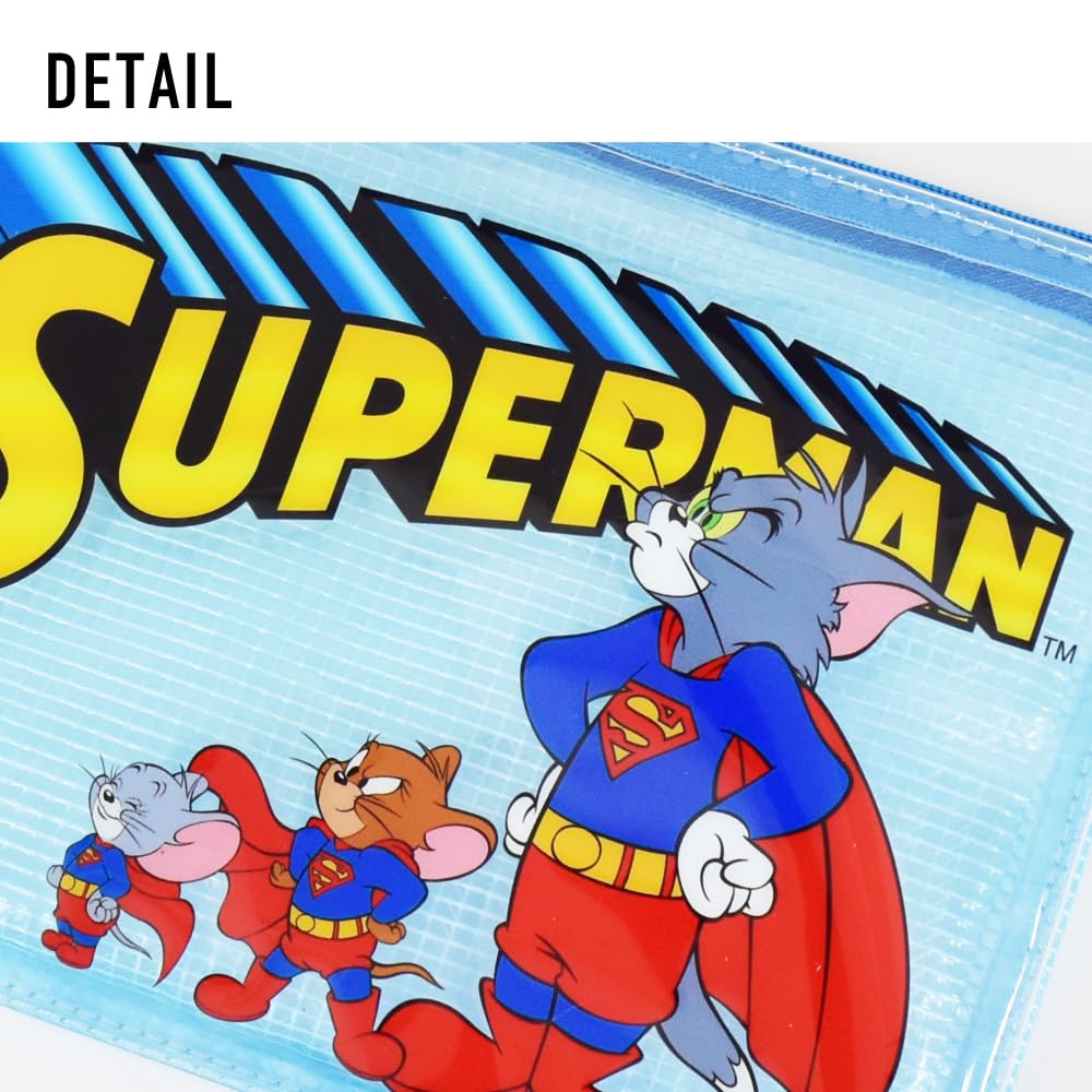 Flat pouch TOM and JERRY as SUPERMAN