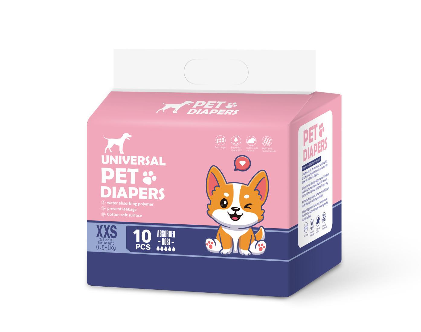 Dog diapers, pet diapers, water-absorbing pet menstrual pants, breathable disposable dog physiological pants