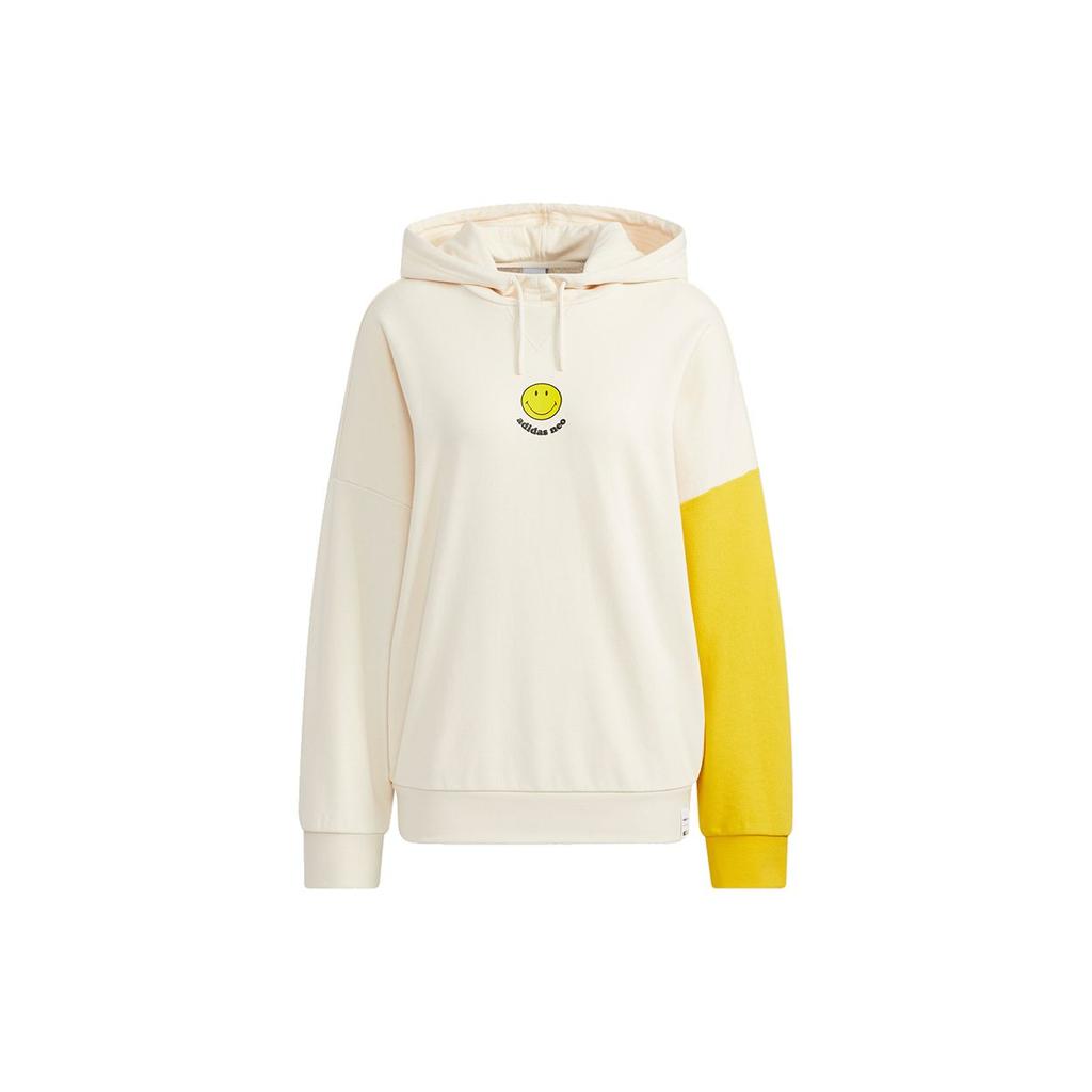 Adidas Neo X Smiley Collaboration Vintage Sports Sweatshirt Women Sweatshirt Light-Yellow HE7952
