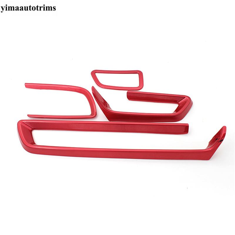 Dashboard Central Middle Air AC Conditioning Outlet Vent Frame Decoration Cover Trim Accessories For Honda FIT JAZZ 2014 -