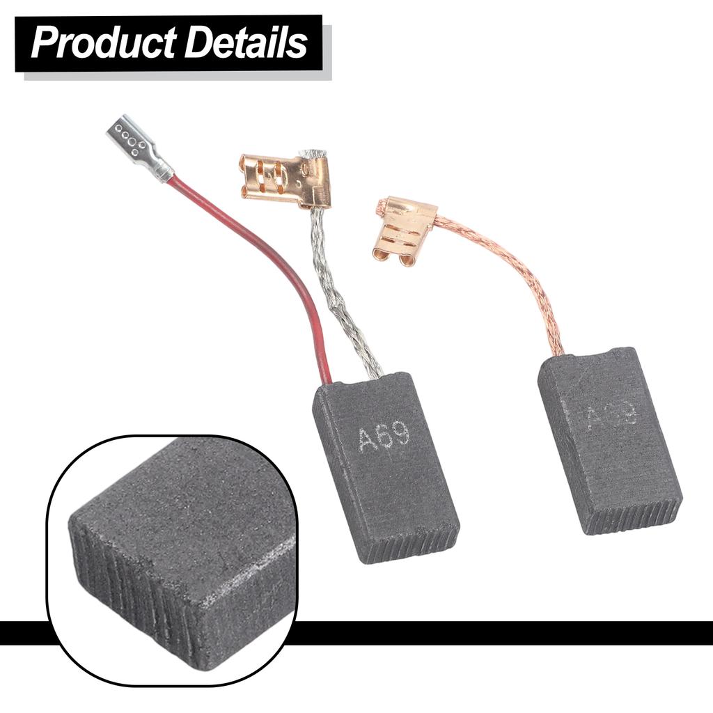 2pcs Carbon Brushes for Bosch 5/40 DCE 5 DCE DCE38 38 GSH 4 Power Equipment with Auto Cut Off to Prevent Motor Damage