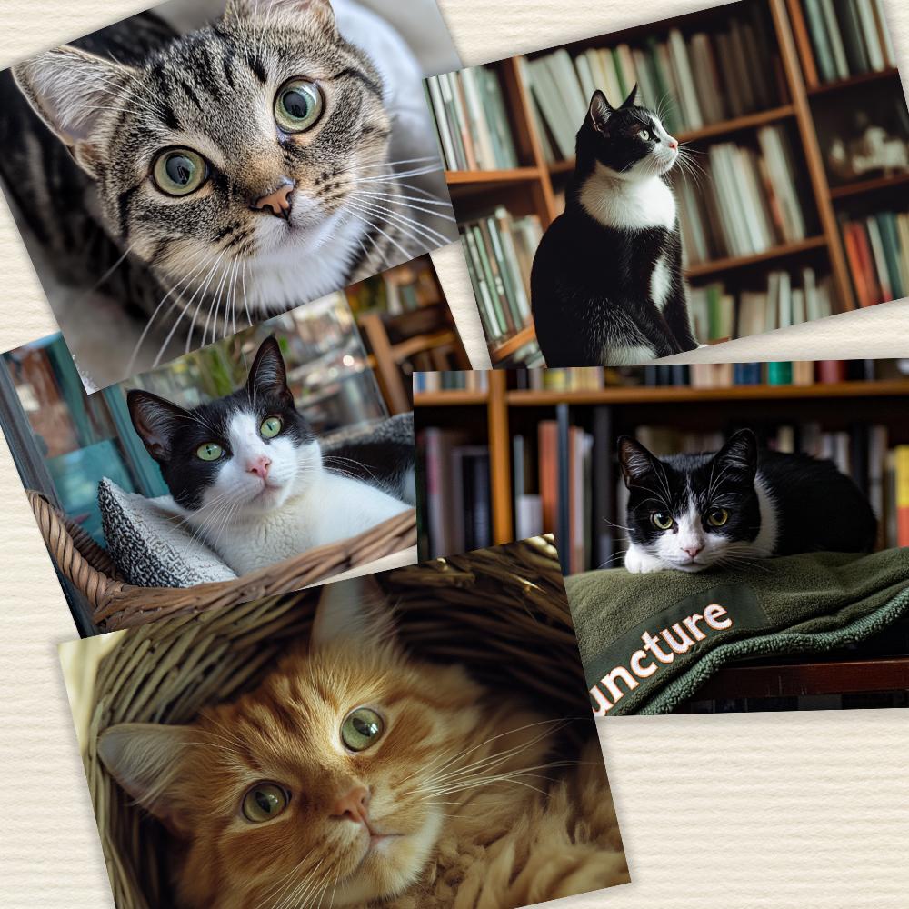 32pcs, High-definition Cute Cat Postcards, Greeting Cards, DIY Postcards, Decorations, Suitable for Collection and Gifting.