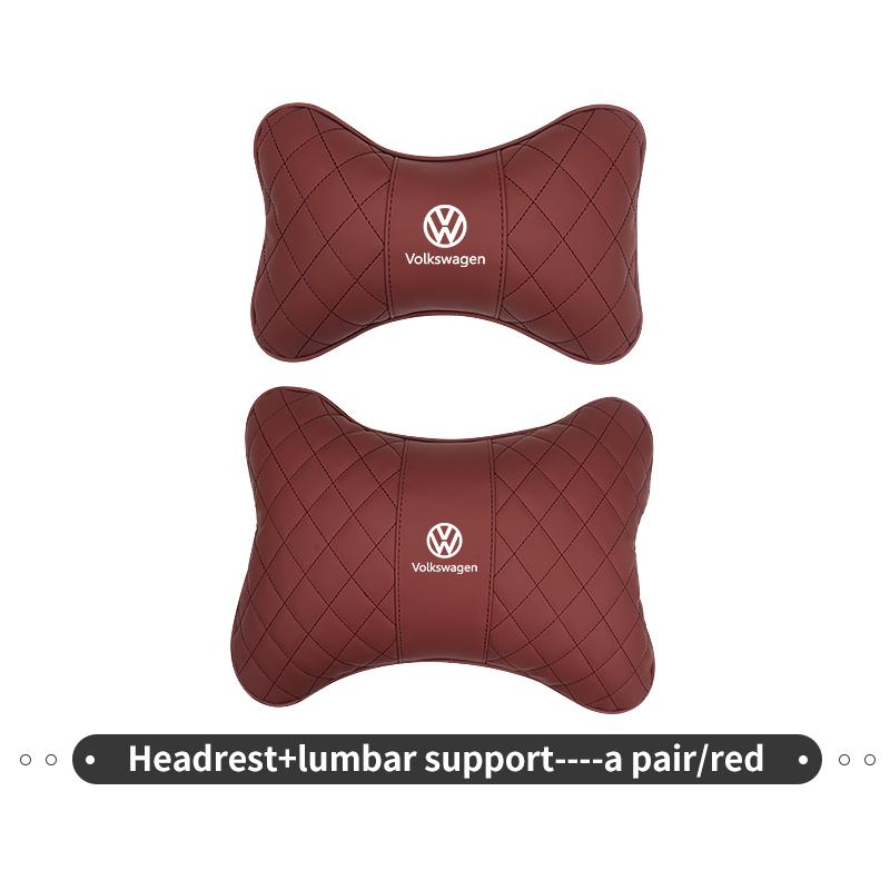 Car Lumbar Support Cushion Back Pain Relief Fatigue Reduction Pad For Volkswagen VW Scirocco Passat Polo B5 B6 B7 CC Tiguan