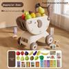 Kids' Grocery Shopping Cart Toy with Fruits & Vegetables - Interactive Role-Play for Boys & Girls