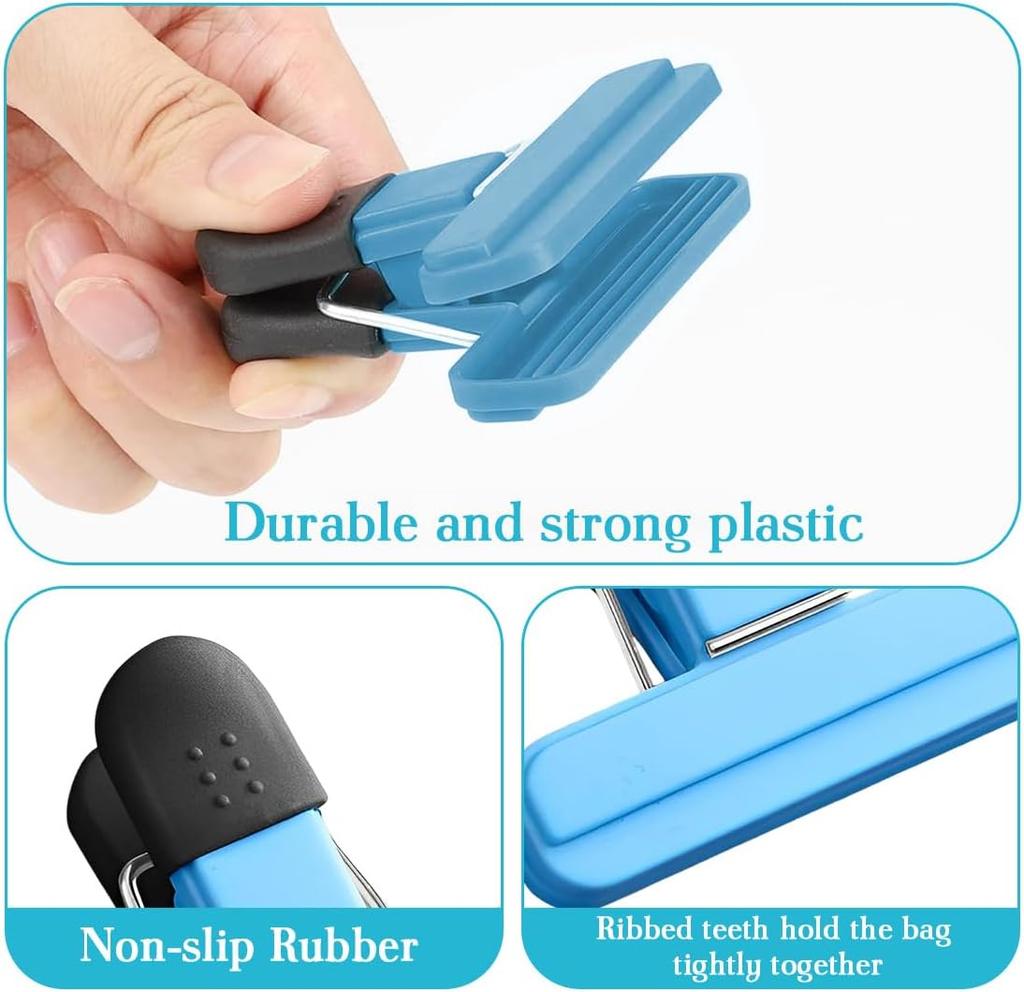 Heavy Duty Thickened Food Sealing Clips Multi-Functional Colorful Strong Sealing Grip Clips Tear-Resistant Moisture-Proof Snack