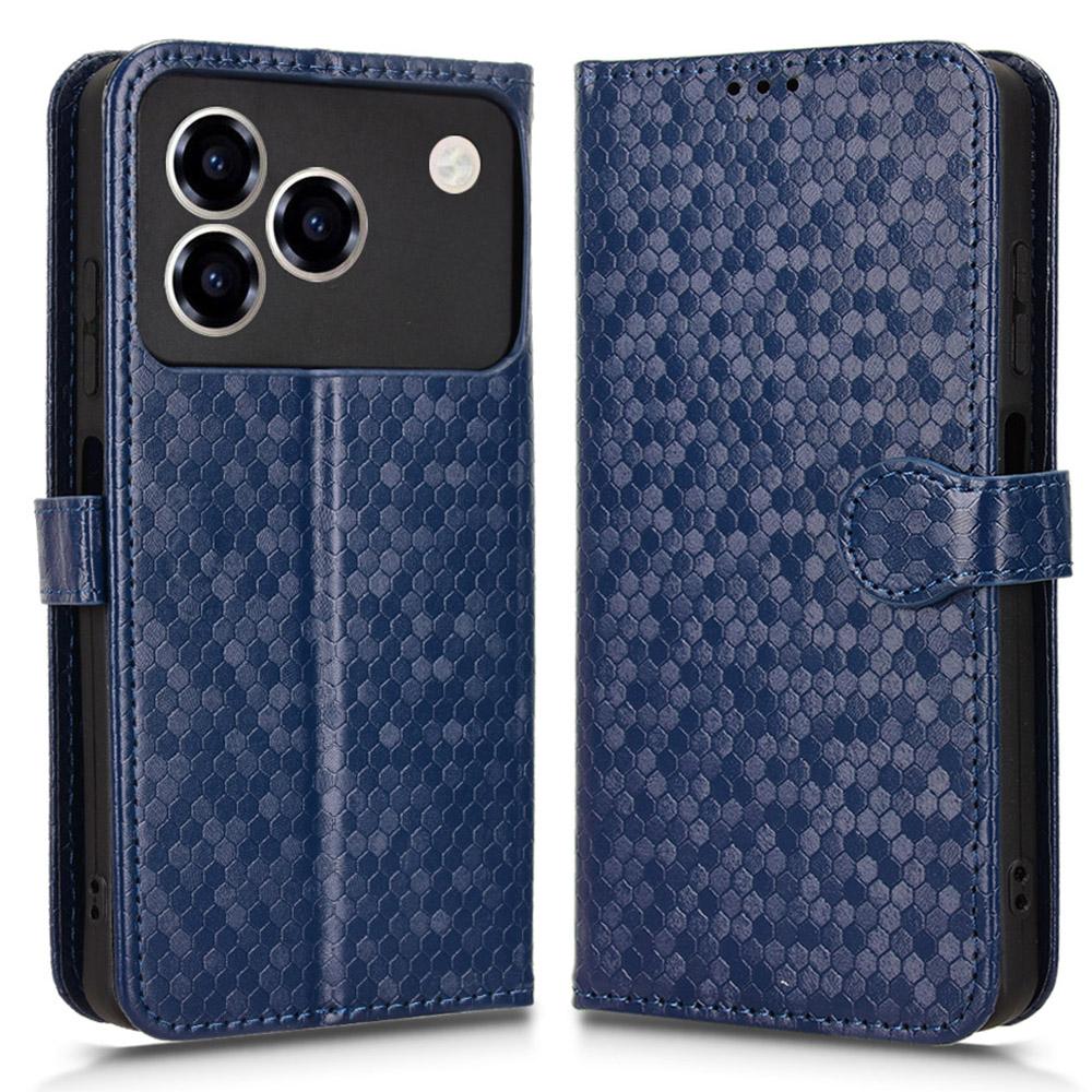 For Infinix Hot 60 Pro+ 4G Case RFID Blocking Imprinted Dog Pattern PU Leather Phone Cover with