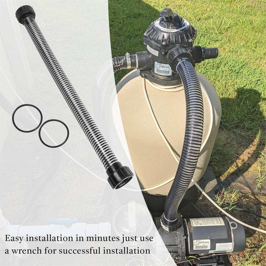 Plastic Pool Pump To Filter Hose Assembly Replacement Hose Filter Assembly Plastic Texture Suitable for Sand Filters Use
