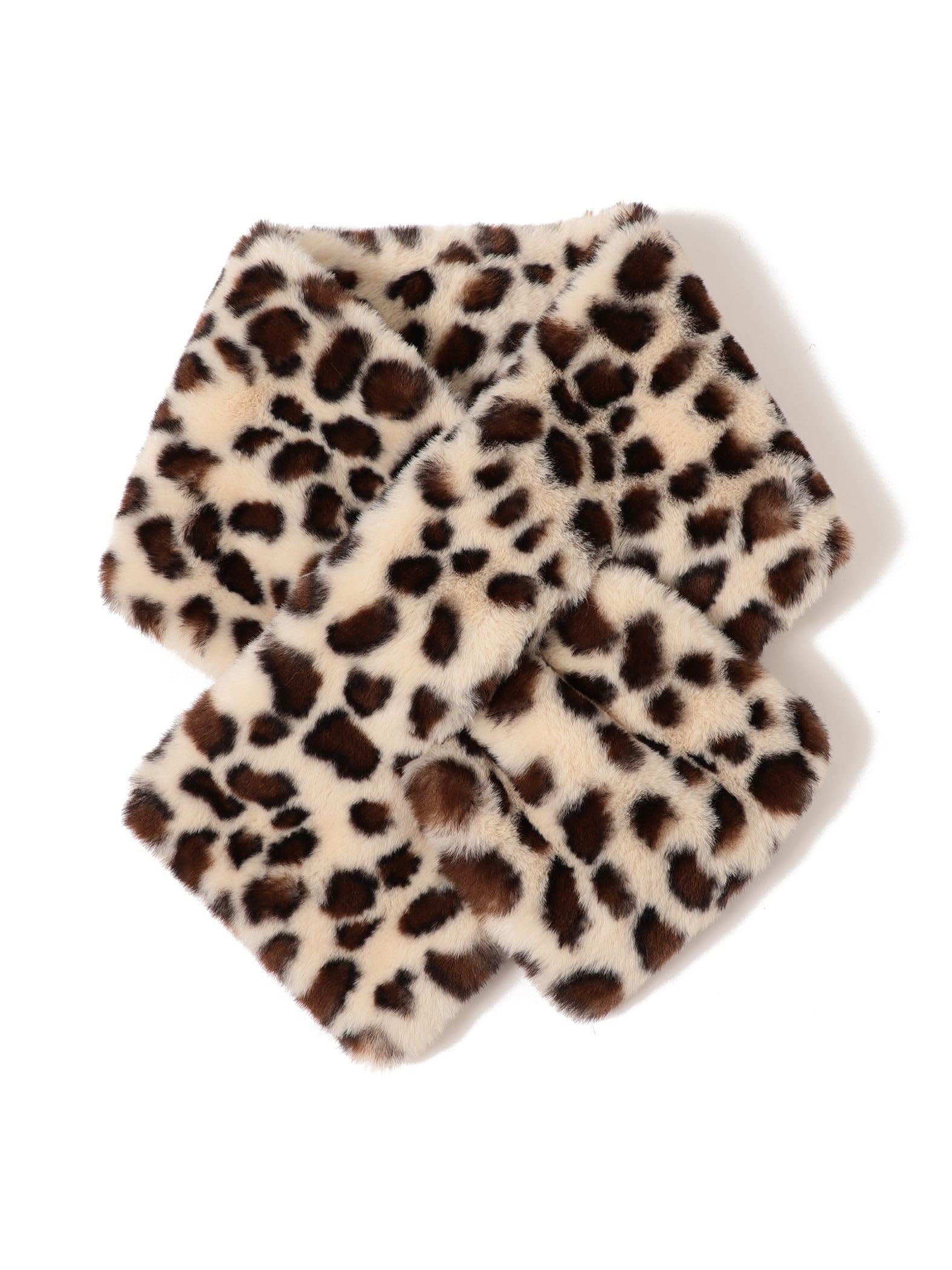 

Ray Beams Women s LEO Faux Fur Tippet Scarf, One Size