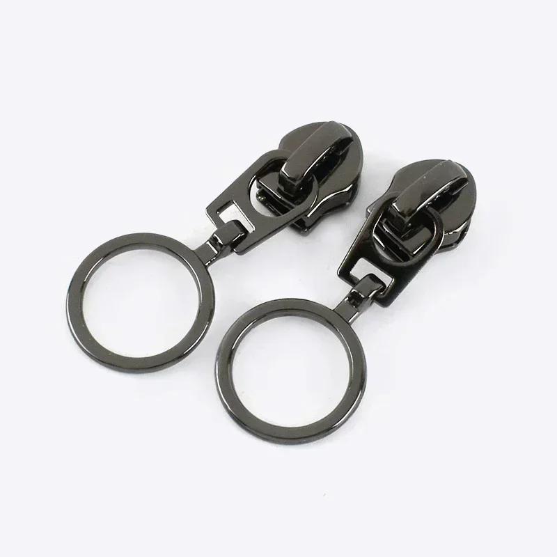 5/10/20Pcs 5# Zipper Slider for Nylon Zippers Zip Head Puller Lock Bag Clothes Purse Tailor Repair Kit DIY Sewing Accessories