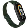 For Xiaomi Smart Band 9/8 Nylon Wave Pattern Watch Strap Metal Clasp Adjustable Wristband