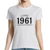 Women's T-shirt - 1961 Vintage - Cotton - Short Sleeves - Round Neck