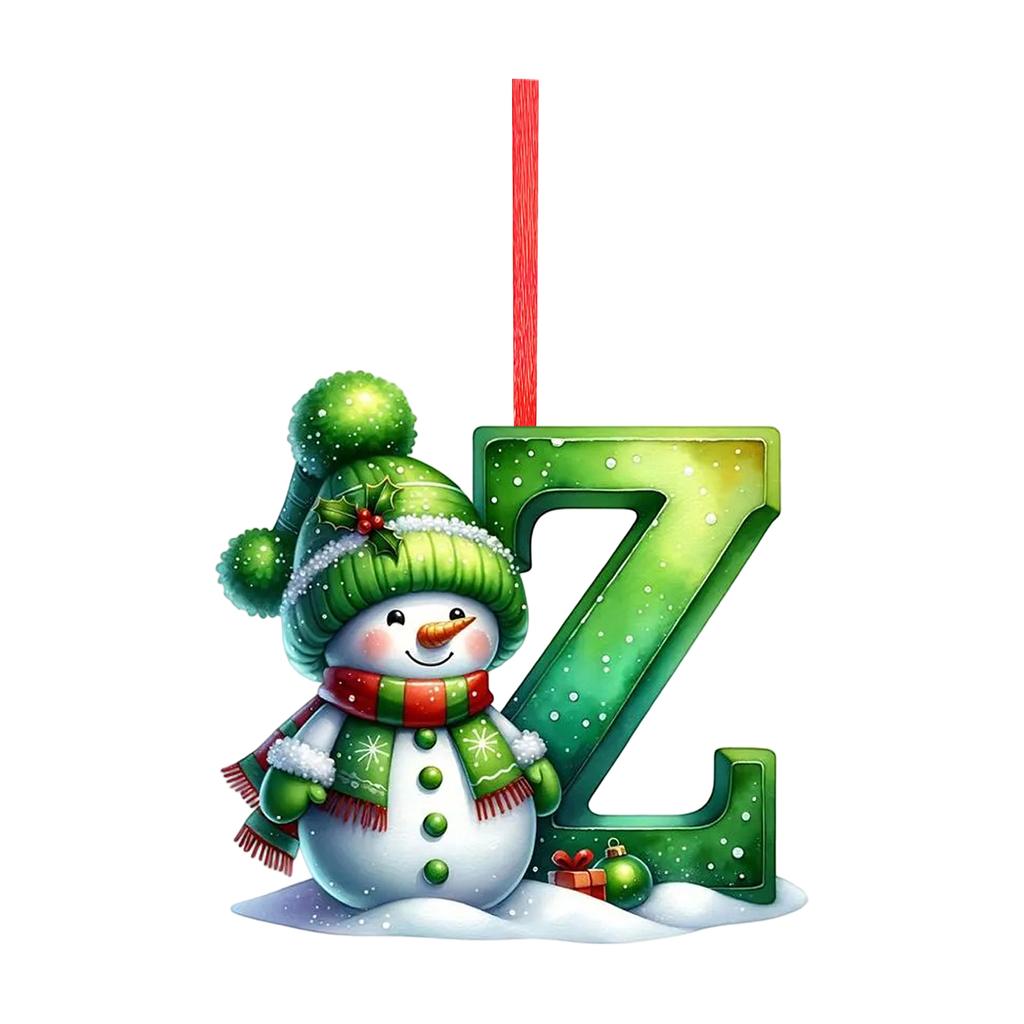 2D Christmas Decoration Pendant Christmas Tree Tag Theme Party Crafts Ornament