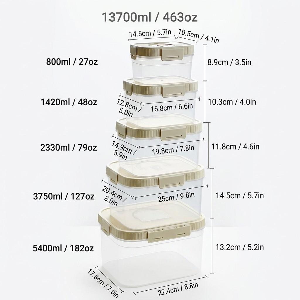 Plastic Stackable Preservation Box With Handle Refrigerator Egg Fresh-keeping Box Stackable Fruit Vegetable Storage Container