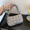 Popular New Fabric Small Square Bag Fashion Versatile Shoulder Crossbody Shoulder Strap Adjustable Underarm Bag