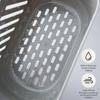 Kitchen Hanging Basket with Rope Hook Storage Ginger Garlic Storage Basket