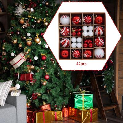 Weihnachtskugel Ornament Hängeanhänger Innenfeier Weihnachtsdekoration Bruchsicher für