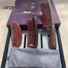 Conjunto de Presente Pente de Madeira Mujiang Harmony Cor Castanha