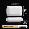 Xiangyuan White Melamine Rice Noodle Plate - Porcelain-Like Creative Hot Pot and Restaurant Tableware.