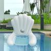 Schwimmender Stuhl Muschelform Aufblasbarer Pool-Schwimmkörper Leicht Tragbar Einfach aufzublasen Outdoor Wasser-Schwimmstuhl