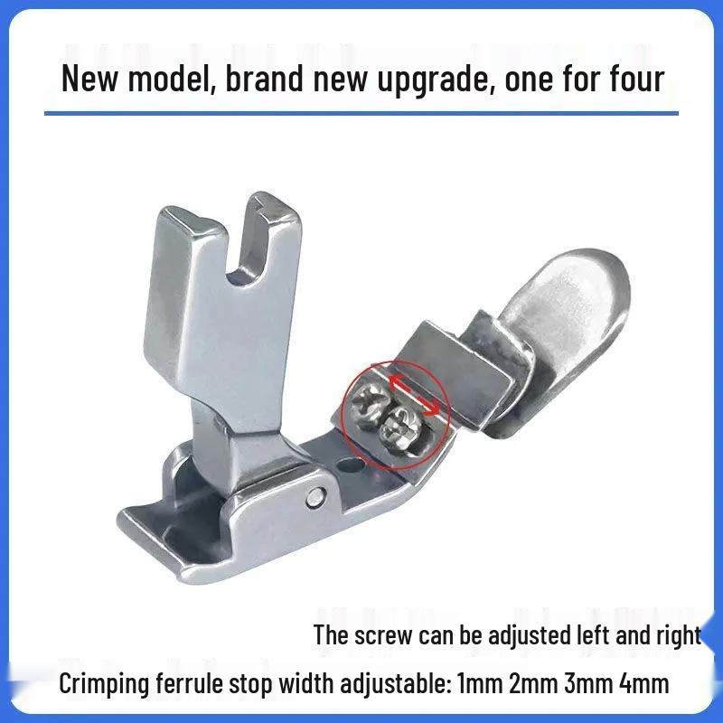 Flat Sewing Machine Hem Folder: No-Iron, Single Fold Hem Presser Foot, Full Specification Range