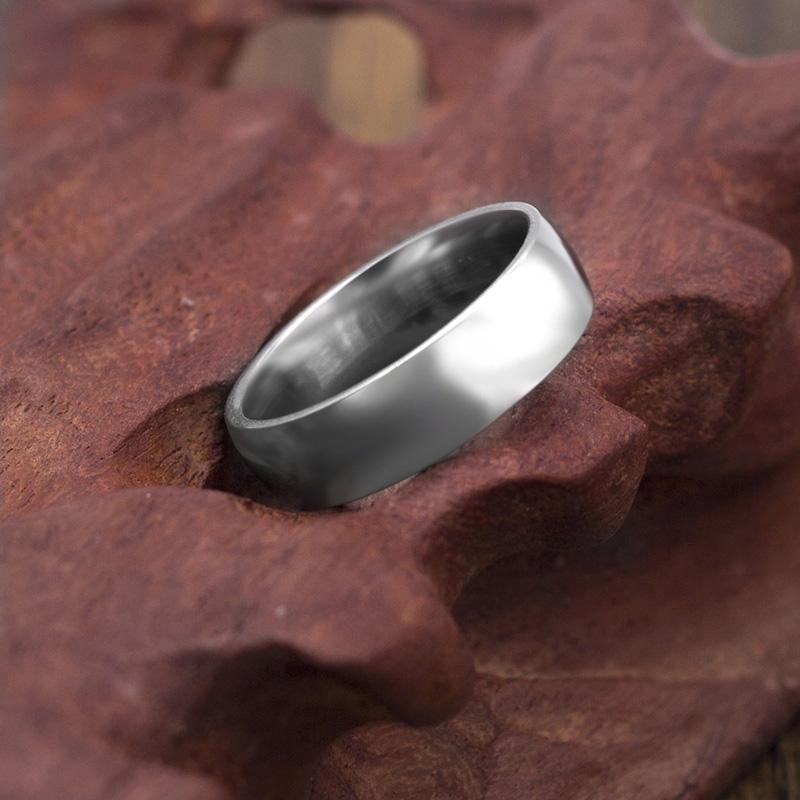 Classic 6mm Stainless Steel Wedding Bands Basic Rings for Couple Comfort Fit US Size 7 to 11