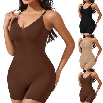 Women's Fashion Color Bodysuit With Straps, , Hip Lifting, Waist Shaping, And Slimming Shapewear