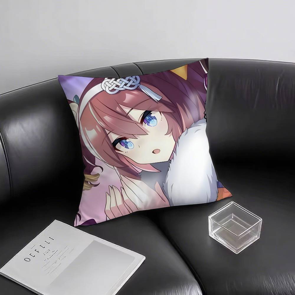 1pc Anime MIHONO BOURBON Pillow Case Fashion Square Pillowcase Bedroom Sofa Room Ins Decoration Leisure