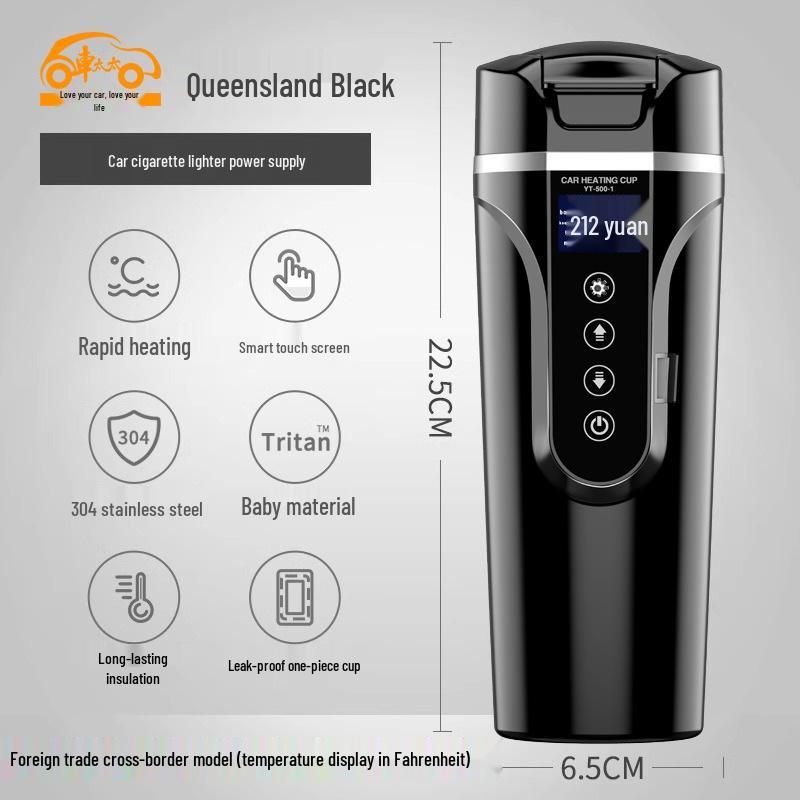 Electric Car Kettle & Water Heater (12V/24V), Universal Insulation for Vehicles