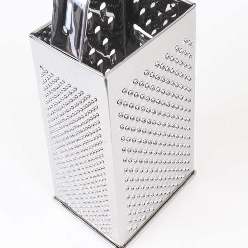 U'Bay Käsereibe, 24cm, Vierseitig, für Parmesan, Italienische Köche, Pasta-Zubereitung, Edelstahl
