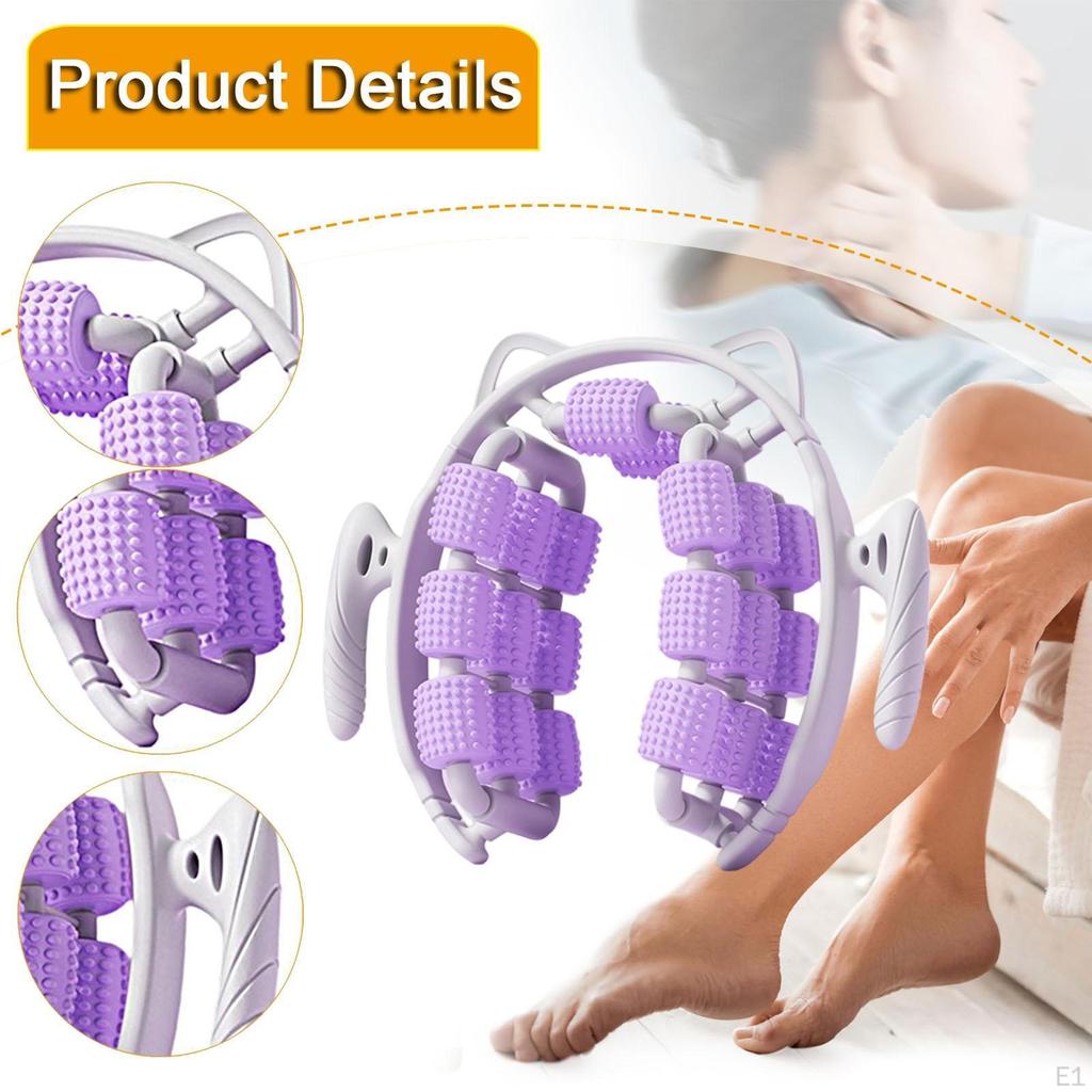 Massage Roller Circular Leg Clamp 20 Wheels Body Sculpting Portable Tool Muscle