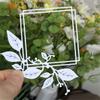 Leaf Photo Frame Carbon Steel Die Cut Stencils Decorative Embossing Paper Dies for Scrapbooking Photo Album Card Making