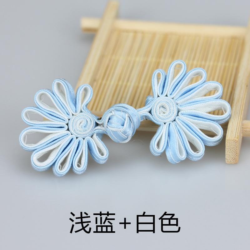5 Pairs Fashion Flower Chinese Frog Closure Buttons Knot Fastener Sewing Handmade Craft DIY Cheongsam Cloth Button