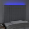 VidaXL Tête de Lit à LED Meuble de Chambre à Coucher Accessoire de Lit Simple Tête de Cadre de Lit Intérieur Gris Clair 3122652