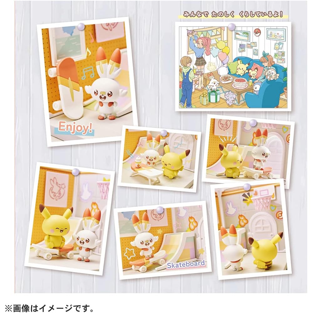 TAKARA TOMY (TAKARA TOMY) Pokemon Pokepiecehouse Studio Hibany & Pikachu