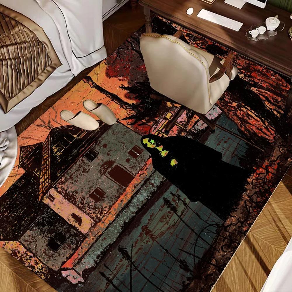 Dark Carpet Black Rock Music S-Sabbaths Kitchen Mat Kids Room Bedroom Decoration Balcony Anti-Slip Doormat Living Room